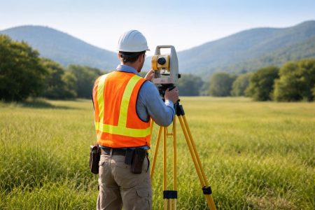 geometre-equipement-terrain-colline-ciel
