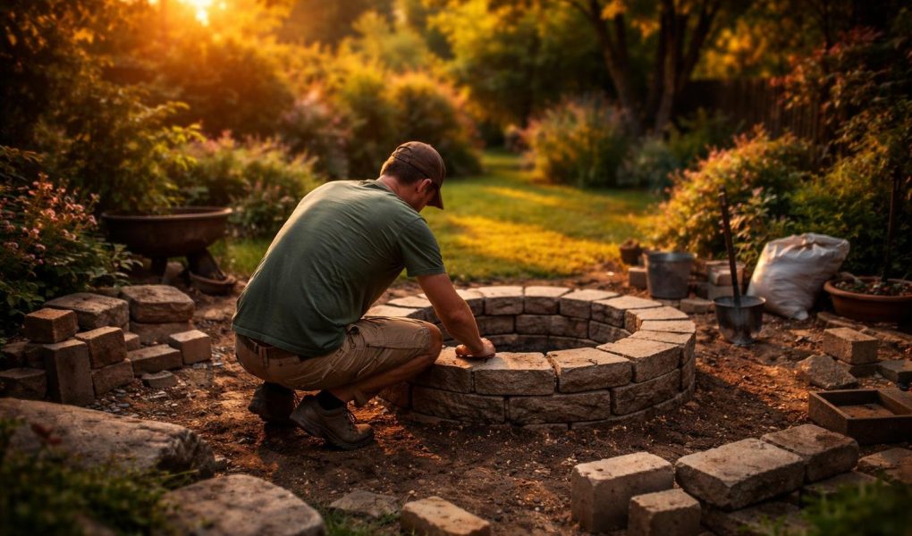 jardin-coucher-soleil-brasero-personne