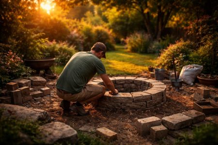 jardin-coucher-soleil-brasero-personne