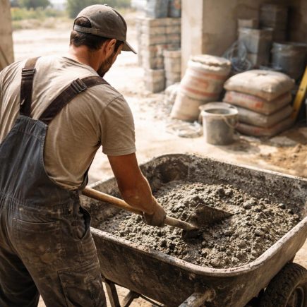 artisan-melange-ciment-chantier-ensoleille