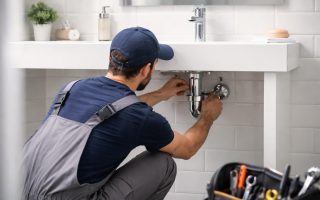plombier-tuyaux-lavabo-salle-bain