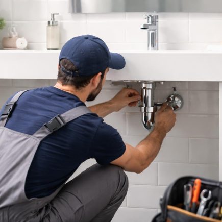 plombier-tuyaux-lavabo-salle-bain