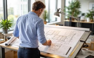 architecte-plans-table-bureau-moderne