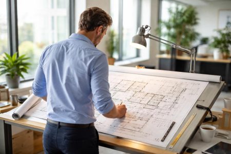 architecte-plans-table-bureau-moderne