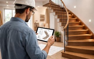 architecte-plan-escalier-bois-moderne