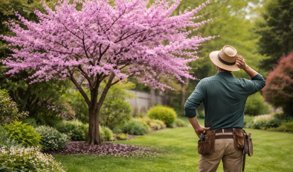 arbre-judee-fleurs-jardinier-jardin