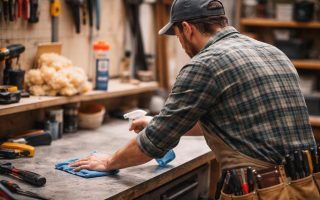 bricoleur-vetements-nettoyer-atelier-desordre